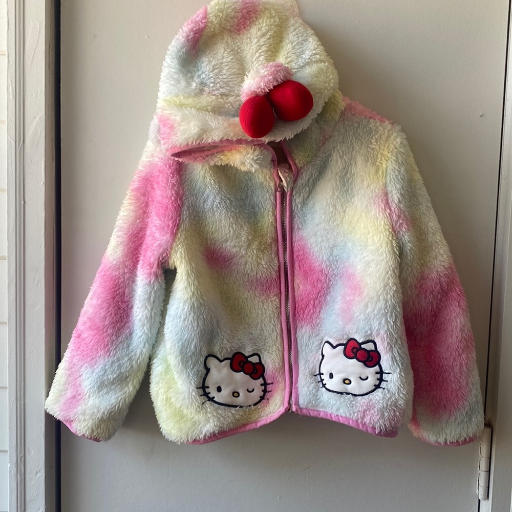 Hello Kitty faux fur coat